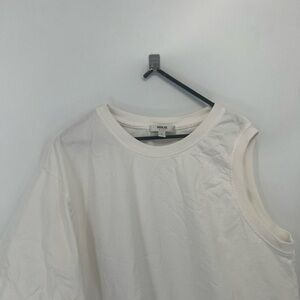 Agolde Della Asymmetric T-Shirt In White